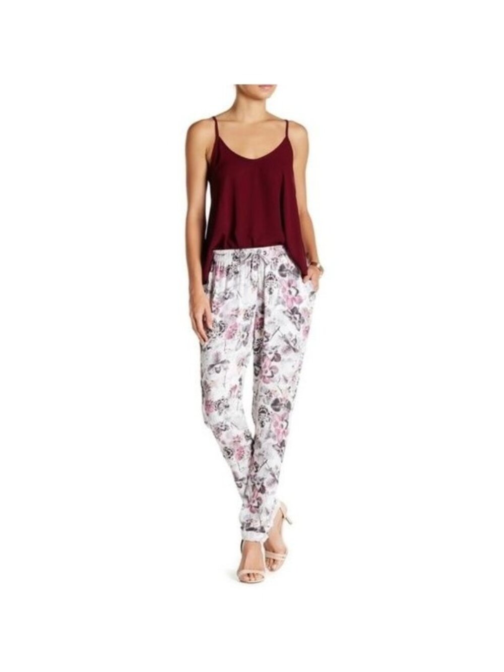 Onia Lauren Orchid Print Pants
